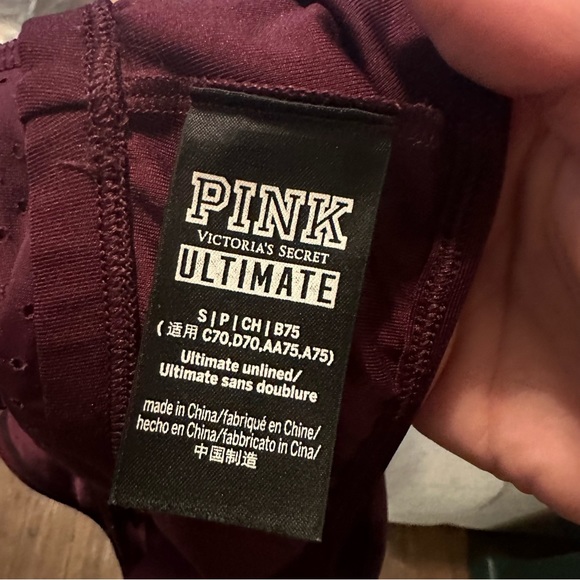 PINK ultimate workout crop tank - Picture 2 of 2